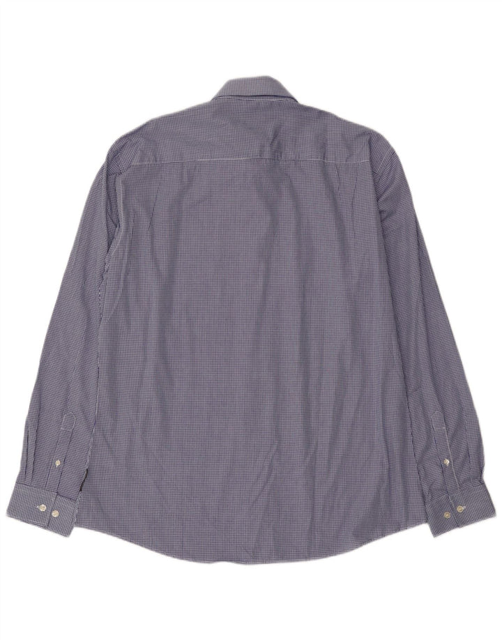 French Connection Herreskjorte XL Blue Gingham Cotton