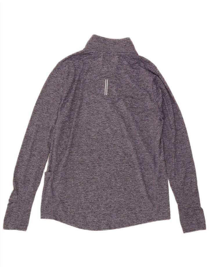 Nike Dame Dri Fit Pullover Træningsdragt Top UK 10 Small Grey Flecked