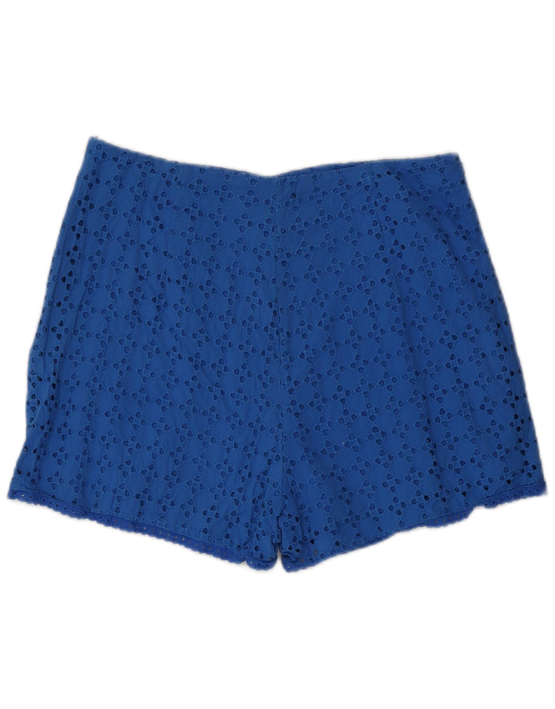 ZARA Womens High Waist Casual Shorts Large W30  Blue