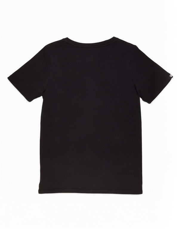 Nike Grafisk T-Shirt Top UK 12 Medium Sort Bomuld