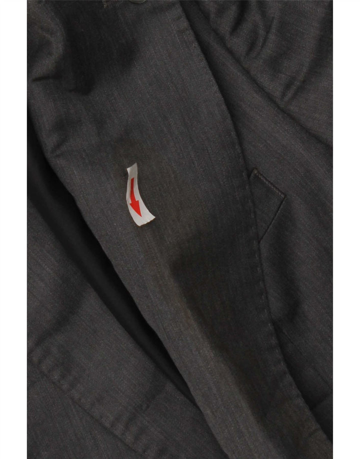 Zara Herre 2-knaps blazerjakke EU 48 Medium Grå Polyester