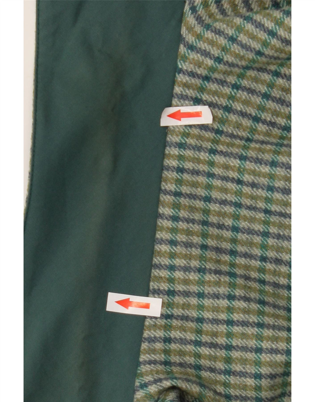 Vintage Dame Overfrakke IT 55 2XL Grøn Polyester