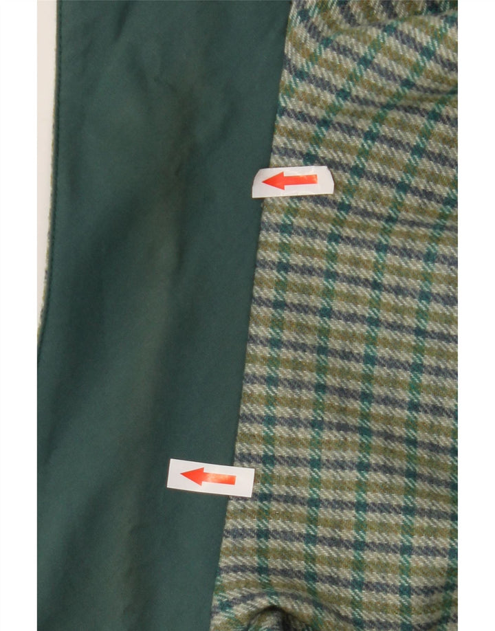 Vintage Dame Overfrakke IT 55 2XL Grøn Polyester