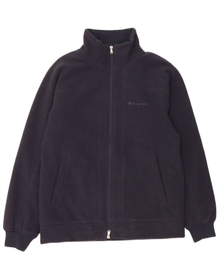 Champion Herre fleecejakke UK 36 Small Navy Blue Polyester