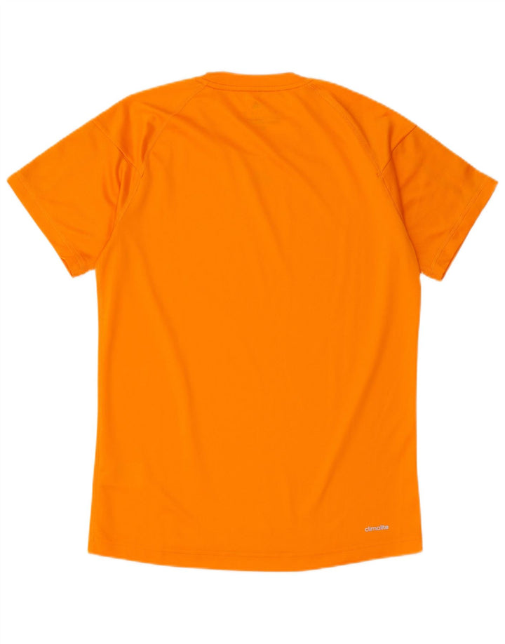 Adidas Herre Climalite T-Shirt Top Lille Orange Polyester