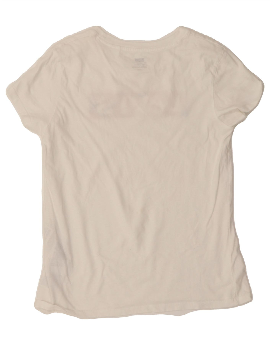 LEVI'S Womens Graphic T-Shirt Top UK 10 Small White Cotton Vintage Levi's and Second-Hand Levi's from Messina Hembry 
