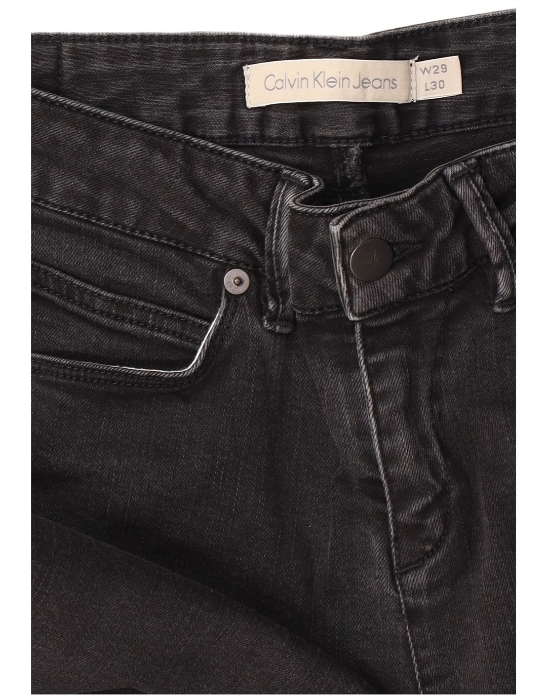 Calvin Klein Dame Slim Jeans W29 L30 Grå