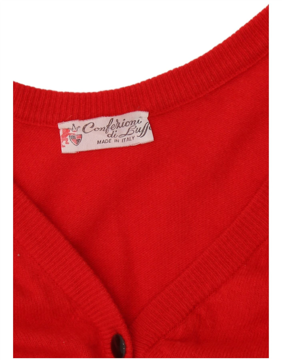 Confezioni Di Lusso Dame Cardigan Sweater UK 12 Medium Red