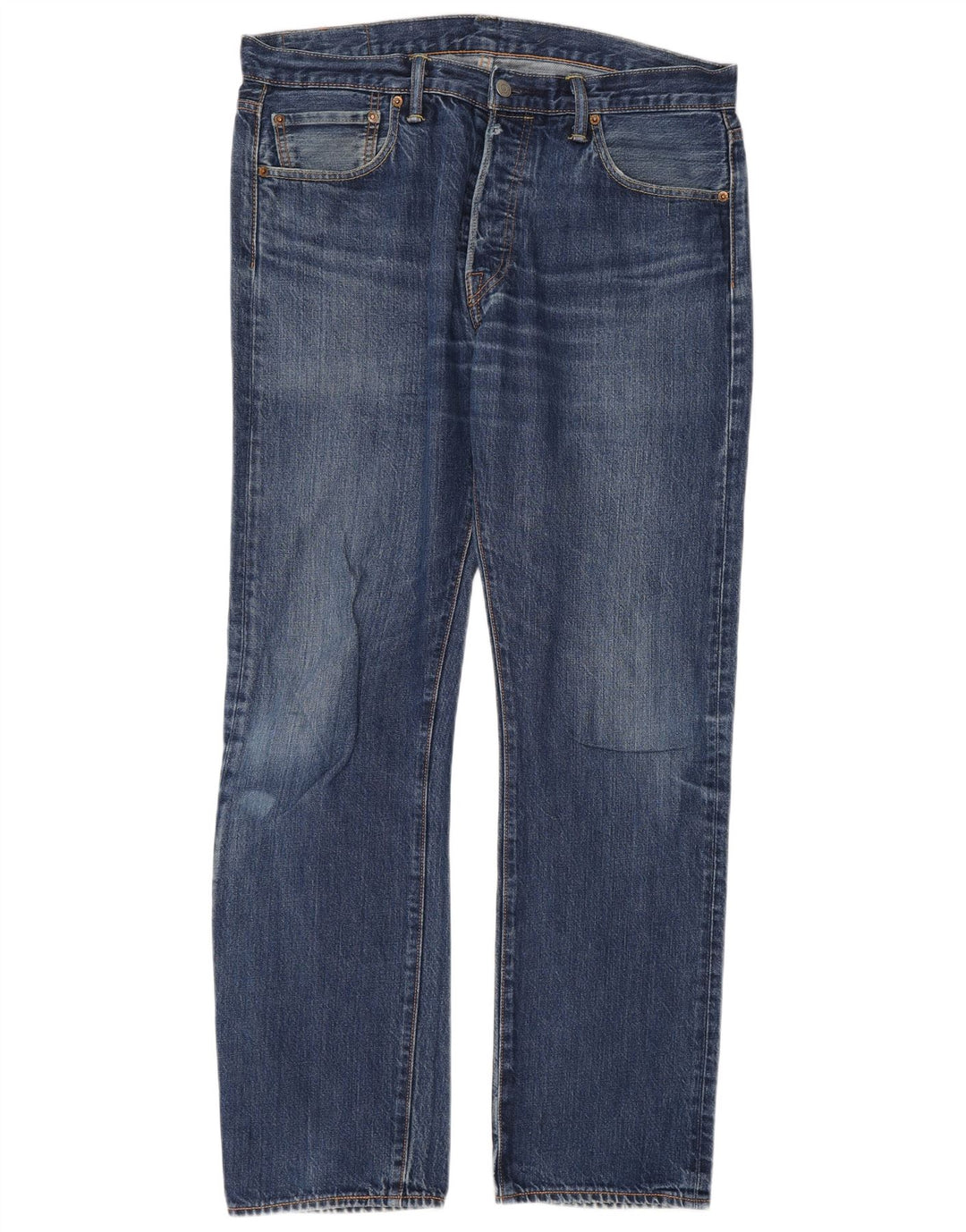 Levi's Herre 501 Straight Jeans W34 L32 Blå