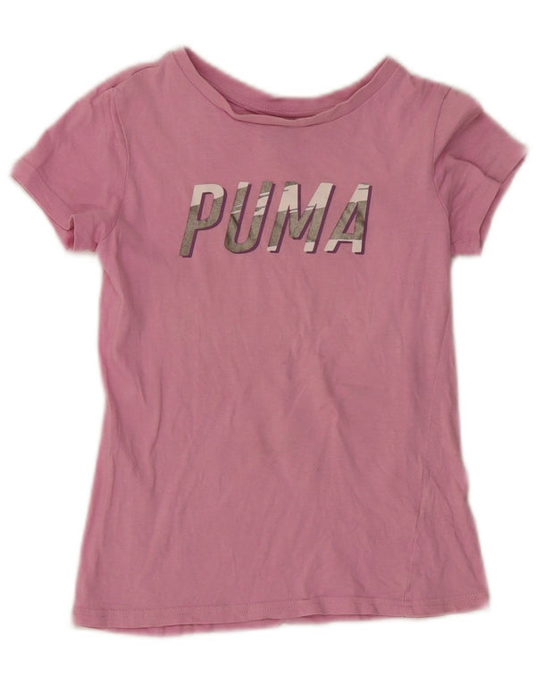 Puma piger grafisk t-shirt top 9-10 år lilla