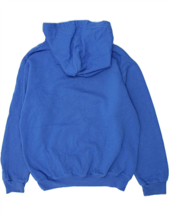 CHAMPION Boys Graphic Hoodie Jumper 7-8 Years Medium Blue Cotton Vintage Champion and Second-Hand Champion from Messina Hembry 