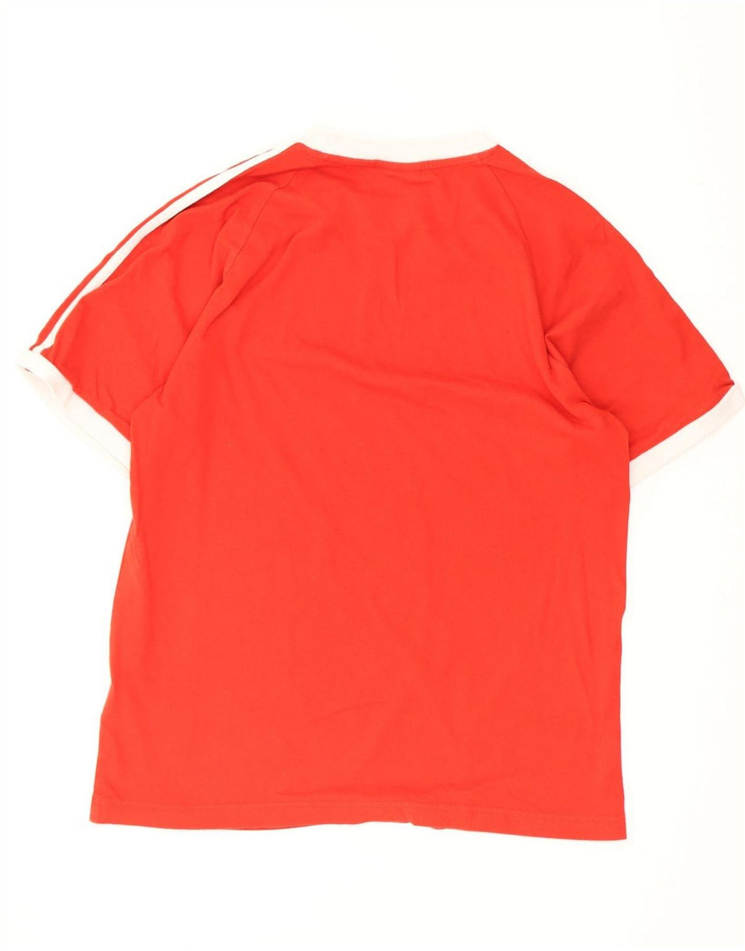 Adidas Herre T-Shirt Top Lille Rød Bomuld