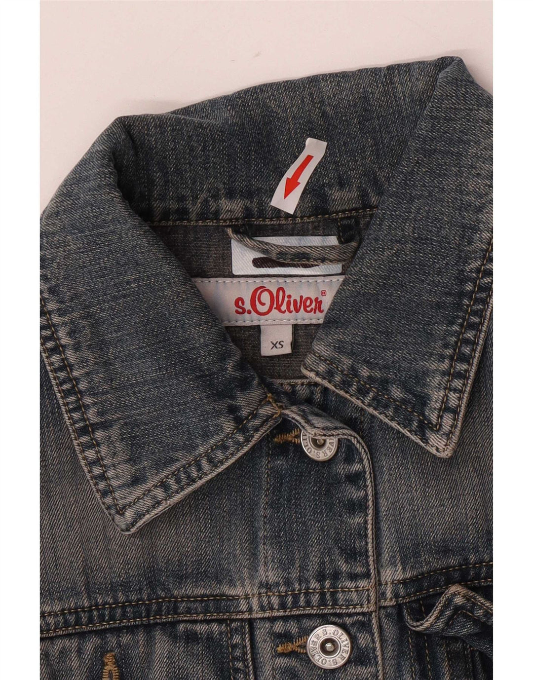 S.Oliver Dame denimjakke UK 6 XS Blå Bomuld