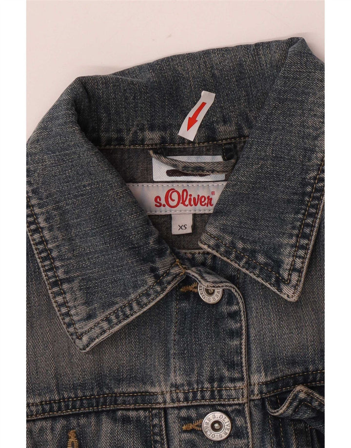 S.Oliver Dame denimjakke UK 6 XS Blå Bomuld