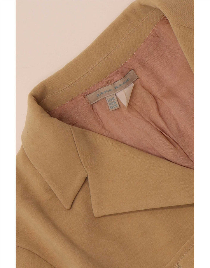 Zara Dame 3-knaps blazerjakke UK 12 Medium Beige