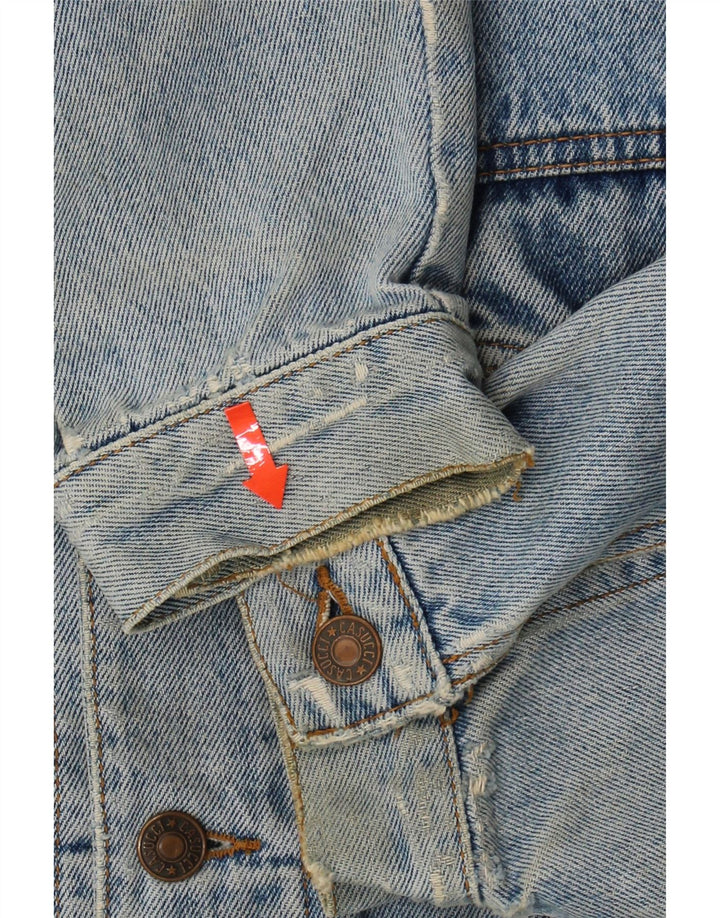 CASUCCI Mens Denim Jacket UK 38 Medium Blue Vintage Casucci and Second-Hand Casucci from Messina Hembry 