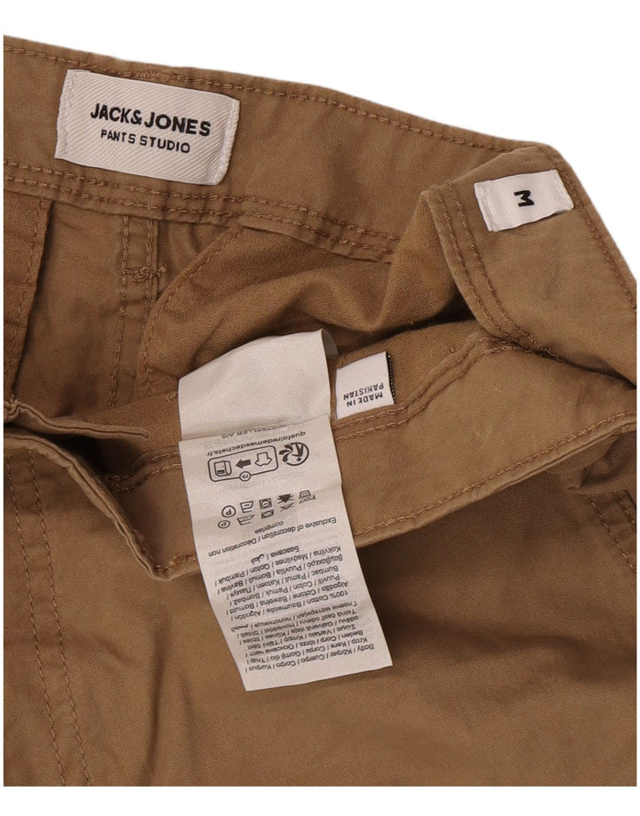 Jack & Jones Herre Cargo Shorts Medium W32 Beige Bomuld