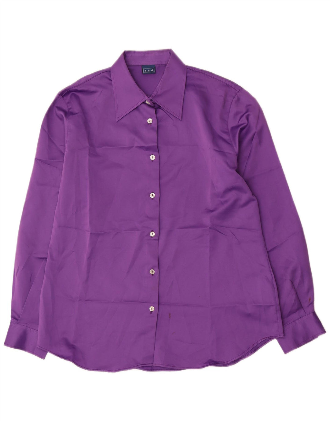 Og Dame Skjorte Bluse IT 48 XL Lilla Polyester