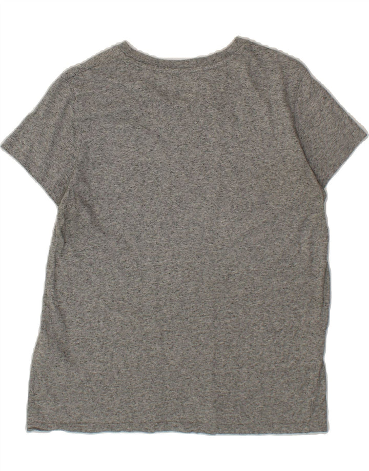 LEVI'S Womens Graphic T-Shirt Top UK 12 Medium Grey Flecked Cotton Vintage Levi's and Second-Hand Levi's from Messina Hembry 