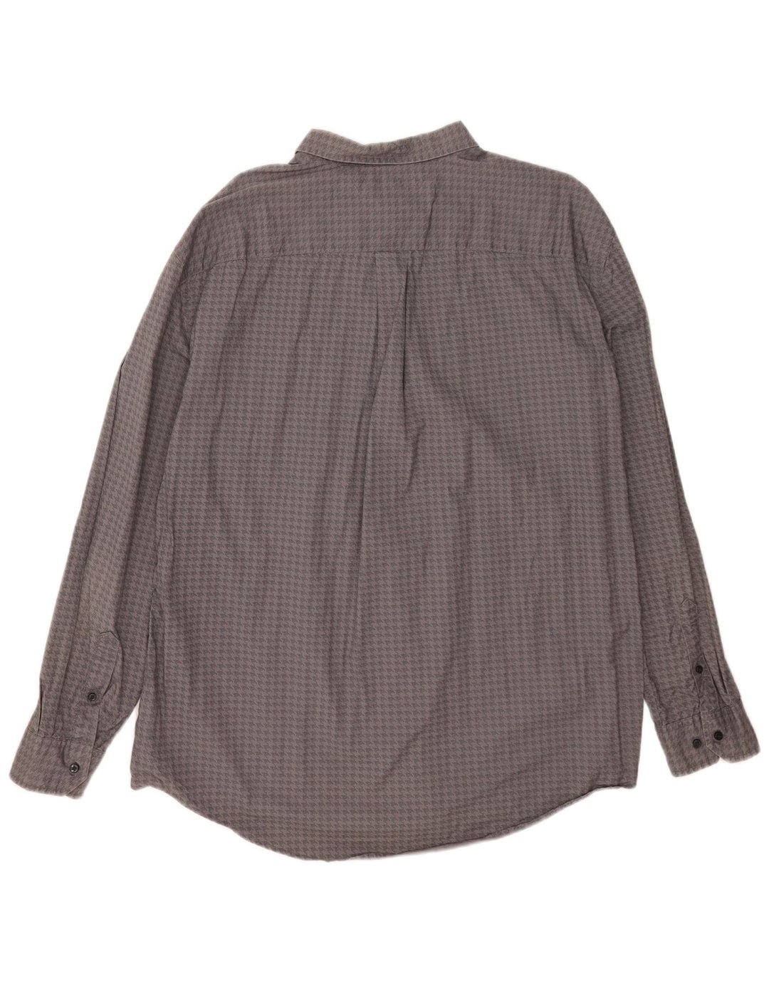 Tommy Hilfiger Herre Custom Fit skjorte 2XL Grå Houndstooth Bomuld