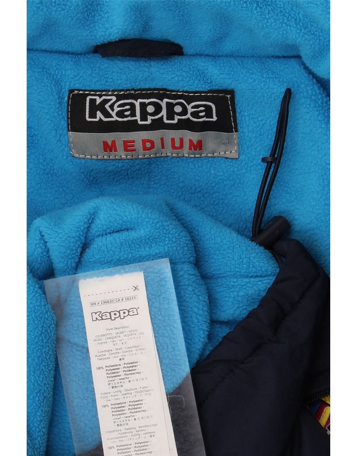 Kappa Herre Graphic Windbreaker Jacket UK 38 Medium Navy Blue