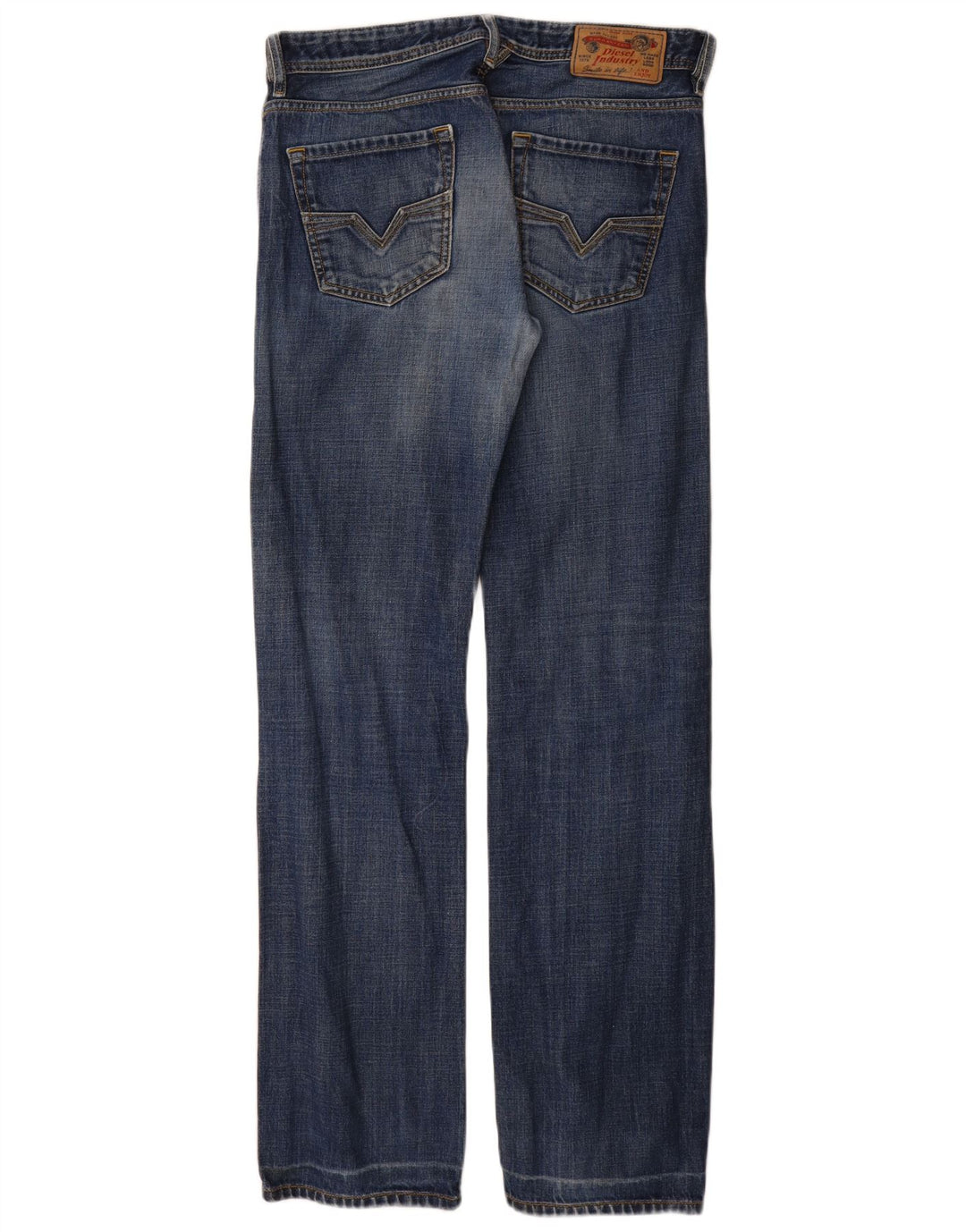 DIESEL Herre Larkee Straight Jeans W31 L34 Blå Bomuld