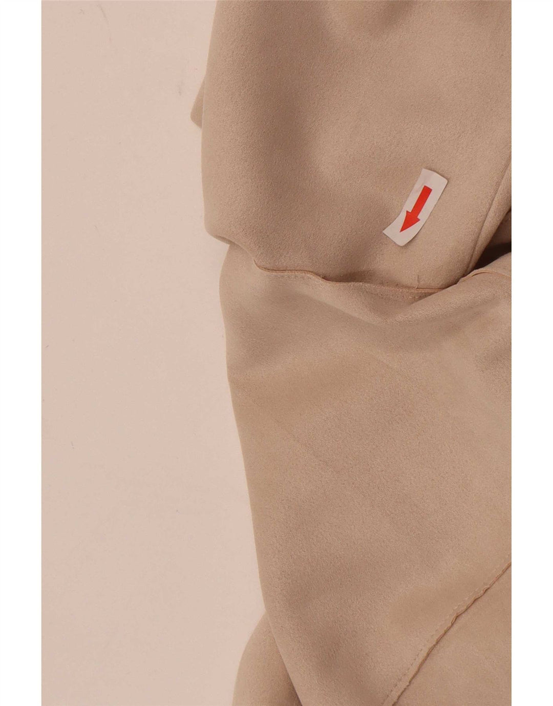 Zara Dame 3/4 ærmet åben blazerjakke UK 14 Medium Beige Stribet