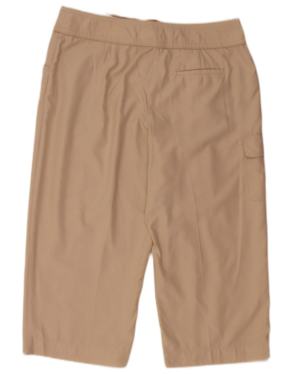 Izod Dame Capri Cargo Bukser US 12 Large W34 L21 Beige Polyester