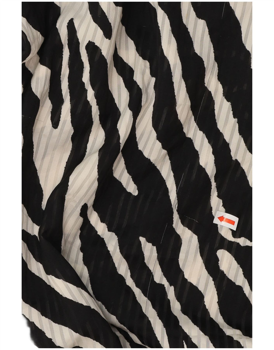 ZARA langærmet slå-om-kjole til kvinder UK 12 Medium Black Animal Print