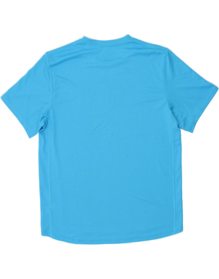 NIKE Mens Dri Fit Graphic T-Shirt Top Medium Blue Vintage Nike and Second-Hand Nike from Messina Hembry 