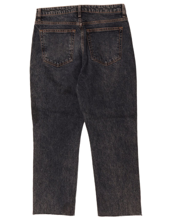 Topshop Dame Cropped Jeans W30 L25 Sort Bomuld