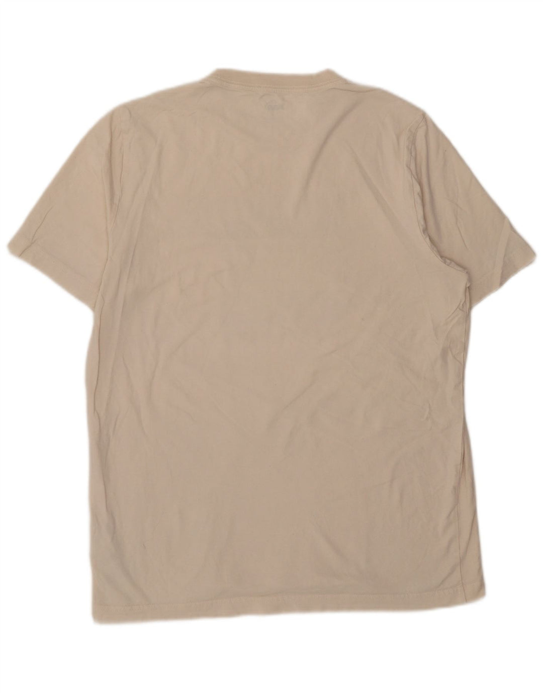 Puma Herre Grafisk T-Shirt Top Stor Off White Bomuld