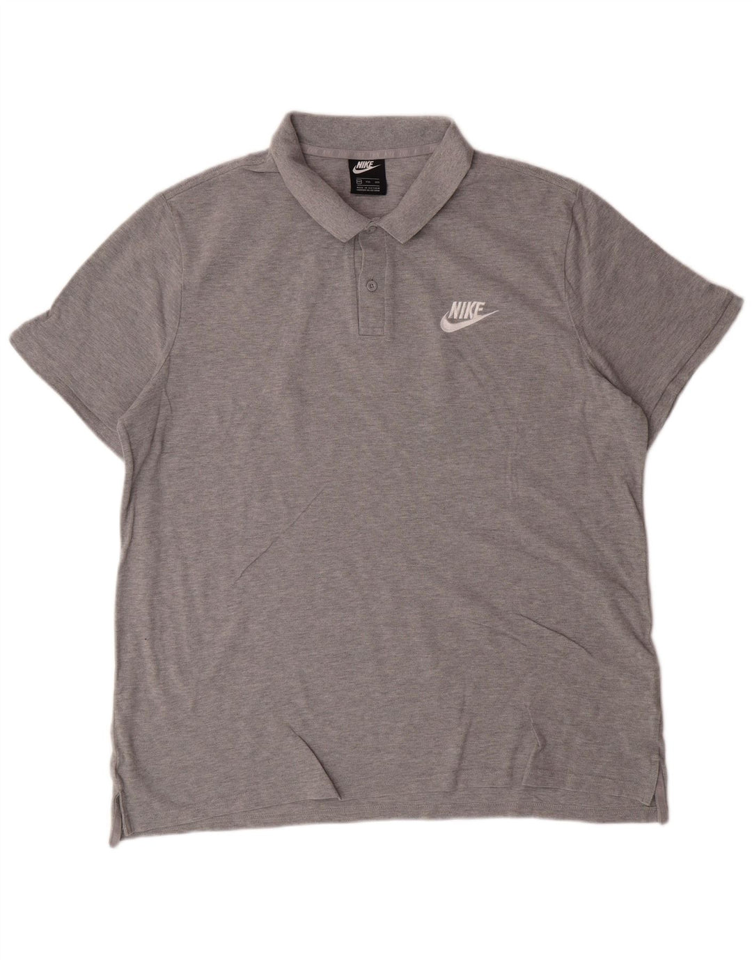NIKE Poloshirt til mænd 2XL Grå Bomuld