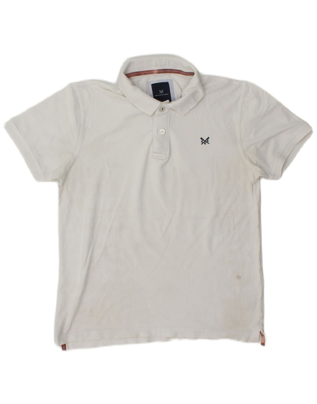 Besætningstøj Herre poloshirt Medium hvid bomuld