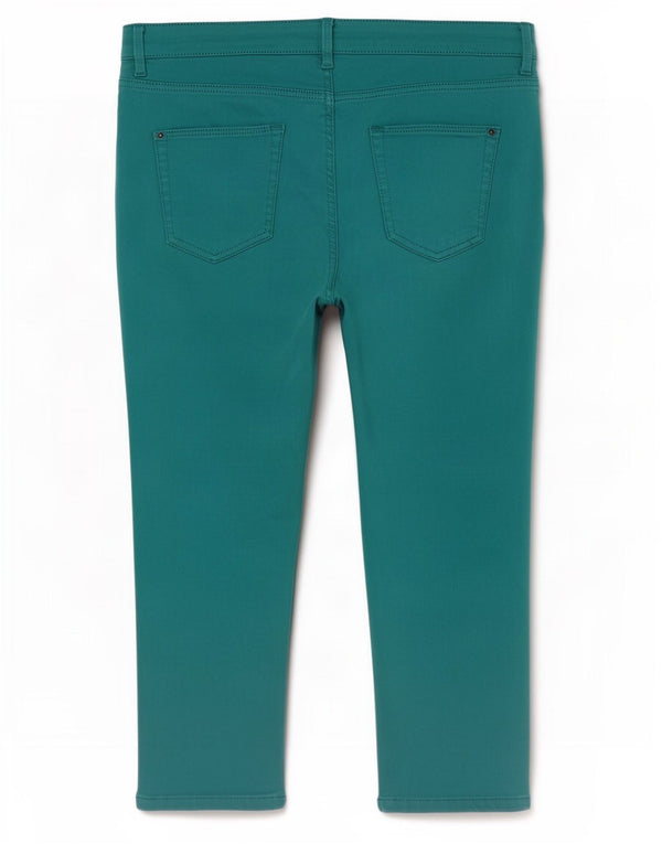 Marks & Spencer Kvinder tilspidsede Capri Bukser UK 18 XL W36 L20 Turkis
