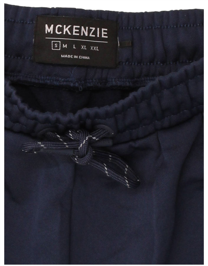 MCKENZIE Mens Tracksuit Trousers Joggers Small  Navy Blue Polyester