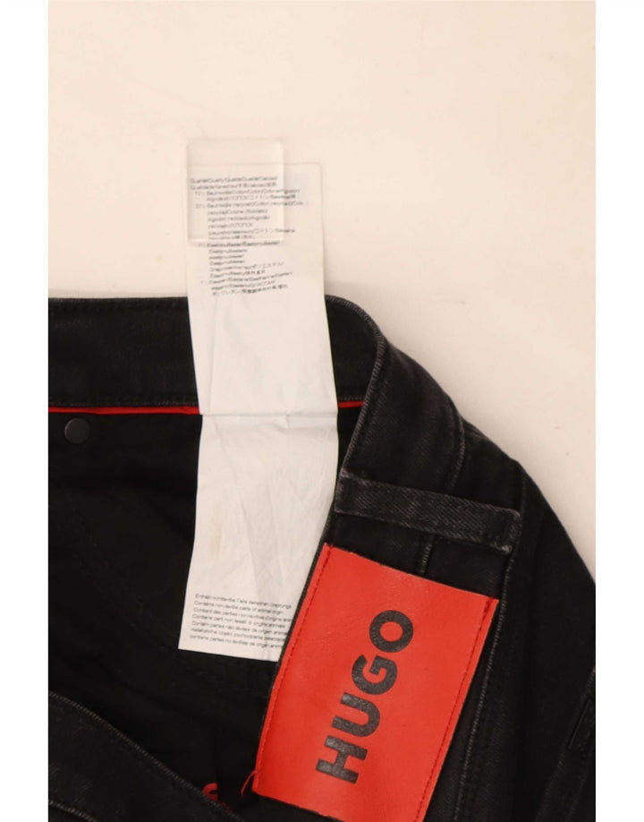 Hugo Boss Herre Slim Jeans W33 L31 Sort Bomuld