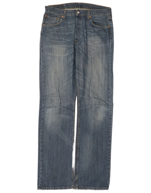Levi's Herre 501 lige jeans W34 L36 blå bomuld