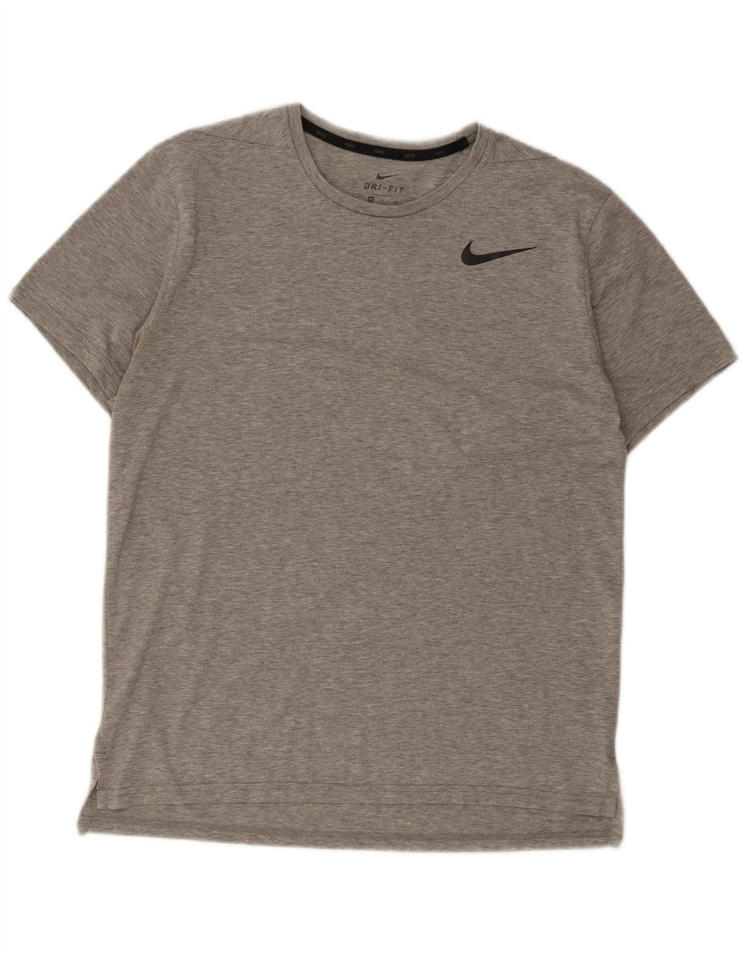 Nike Herre Dri Fit T-shirt Top Medium Grey Flecked Polyester