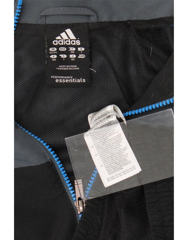 ADIDAS Herre Climalite træningsdragt Topjakke UK 42/44 Stor Sort