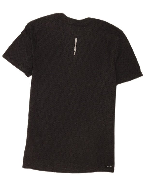 Nike herre Dri Fit T-shirt top mellemgrå polyester