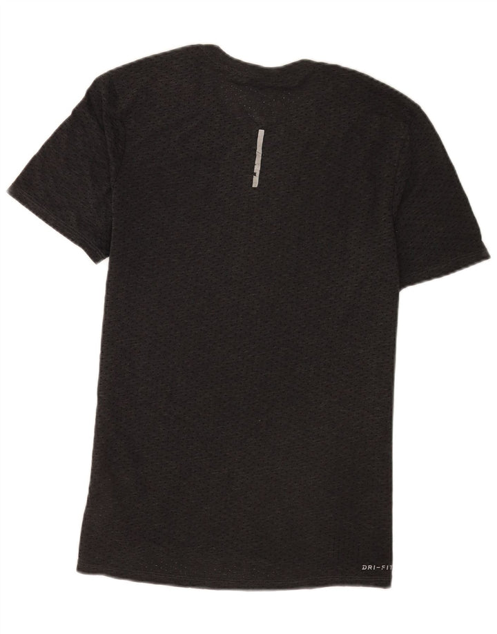 Nike herre Dri Fit T-shirt top mellemgrå polyester