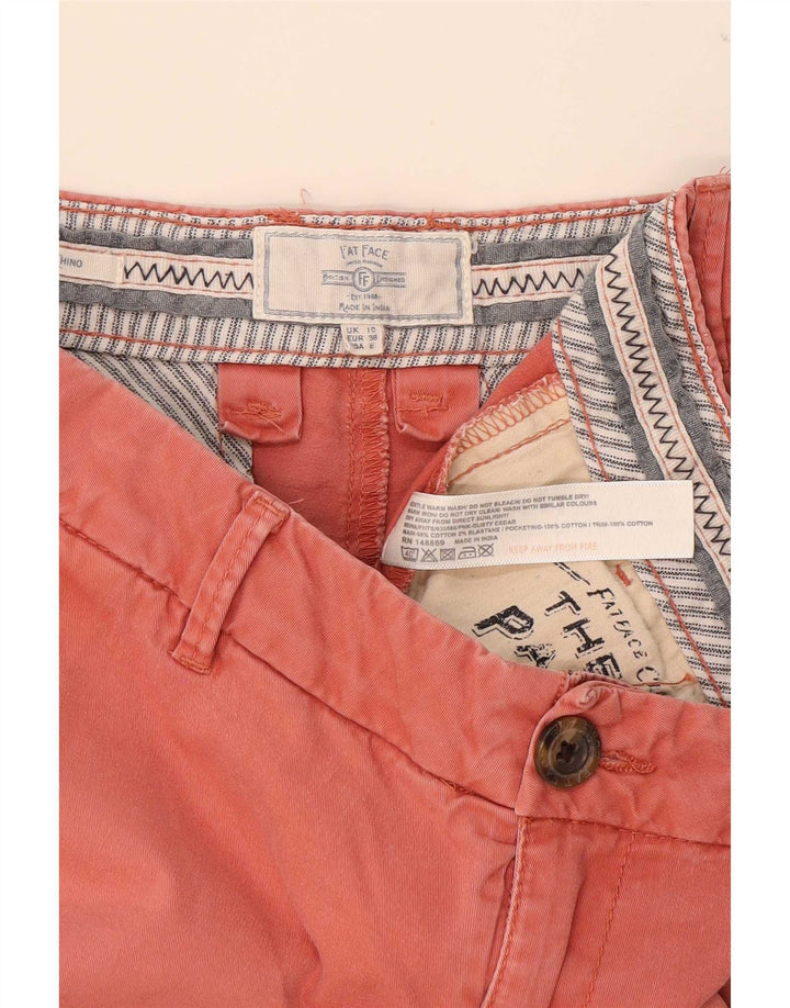 Fat Face Dame Chino Shorts UK 10 Small W30 Red Bomuld