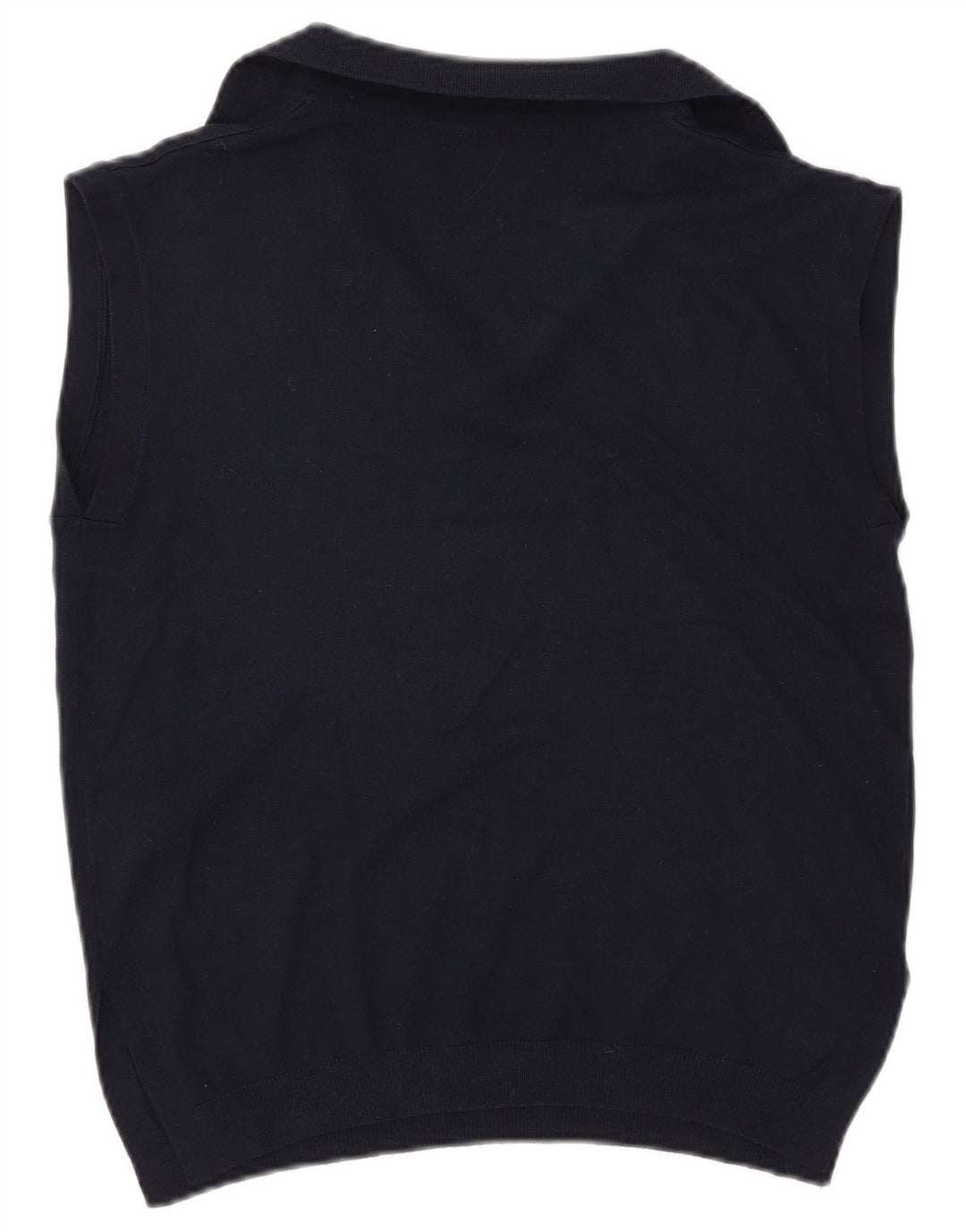 Marks & Spencer Damevest Tank Top UK 10 Small Navy Blue Polyester