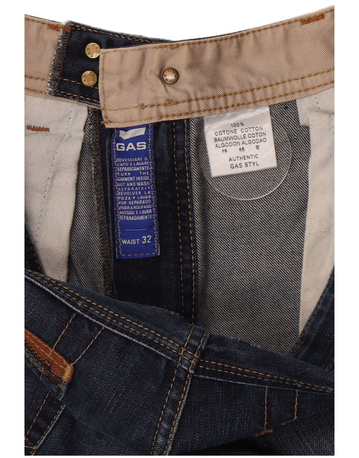 Gas Straight Jeans til mænd W32 L31 blå bomuld