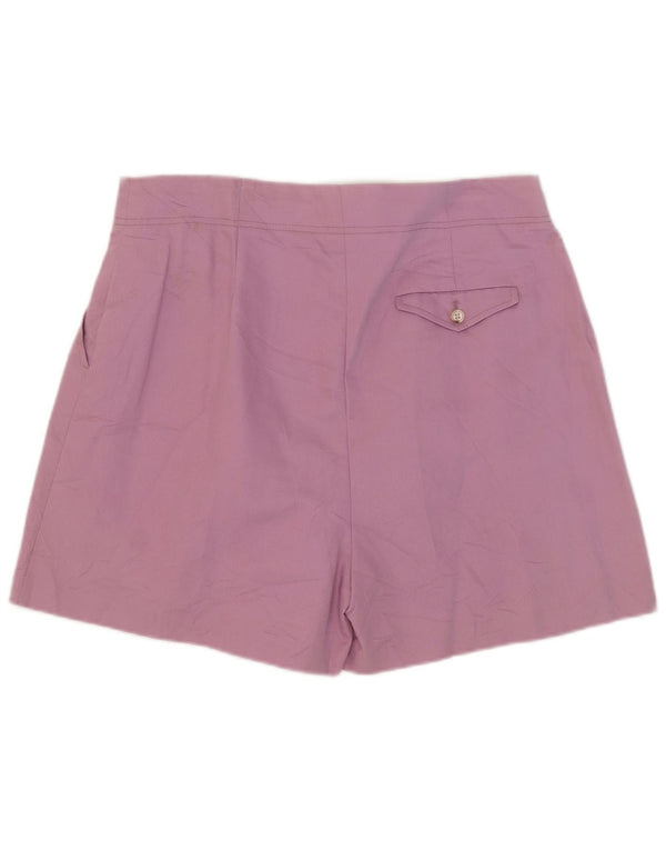 Marks & Spencer kvinders højtaljede chinoshorts UK 16 Large W38 Lilac
