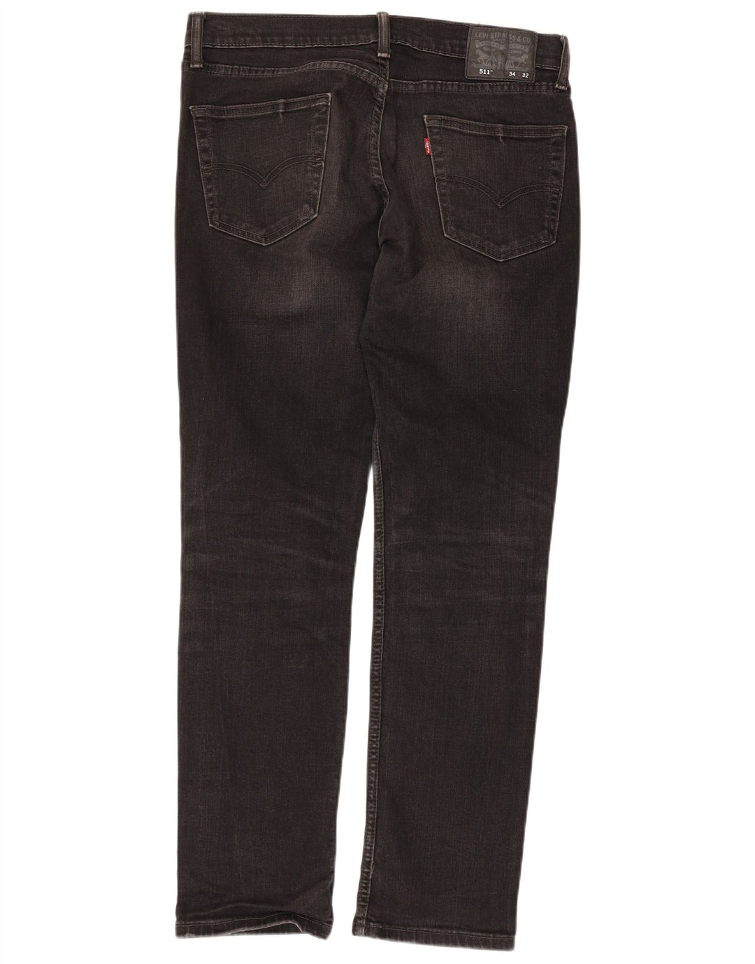 Levi's Herre 511 Slim Jeans W34 L32 Sort Bomuld