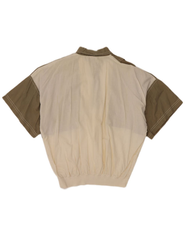 Ny Hurtig Herre Kortærmet Pullover Shirt EU 48/50 Medium Khaki Colourblock