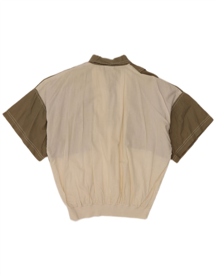 Ny Hurtig Herre Kortærmet Pullover Shirt EU 48/50 Medium Khaki Colourblock