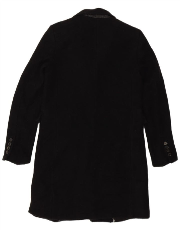 Zara Dame Loose Fit Overfrakke UK 6 XS Sort